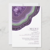 Agate Geode Glitter Wedding Violet ID647 (Voorkant)