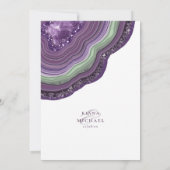 Agate Geode Glitter Wedding Violet ID647 (Achterkant)