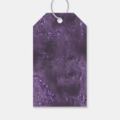 Agate Geode Glitter Wedding Violet ID647 Cadeaulabel (Achterkant)