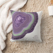 Agate Geode Glitter Wedding Violet ID647 Kussen (Deken)