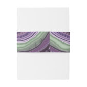 Agate Geode Glitter Wedding Violet ID647 Uitnodigingen Wikkel (Achterkant Voorbeeld)