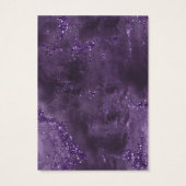 Agate Geode Glitter Wedding Violet ID647 Visitekaartje (Achterkant)