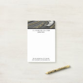 Agate geode goud zwart modern elegant post-it® notes (Op bureau)