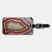 Agate Geode Pattern Bagagelabel (Voorkant horizontaal)