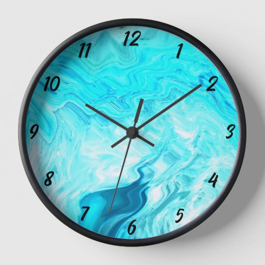 Agate Geode Pattern Blauwgroen Blue Artsy Abstract (Voorkant)