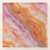 Agate glazen onderzetter (Voorkant)