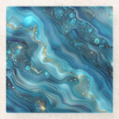Agate glazen onderzetter (Voorkant)