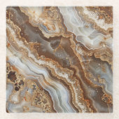 Agate glazen onderzetter (Voorkant)
