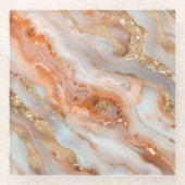 Agate glazen onderzetter (Voorkant)