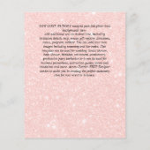 AGATE GLITTER BAT MITZVAH Invitation BUDGET Flyer (Achterkant)