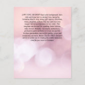 AGATE GLITTER BAT MITZVAH Uitnodigingen BEGROTING Flyer (Achterkant)