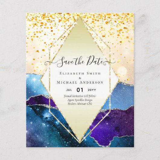 AGATE GLITTER Bespaar De Data Glamour BUDGET Flyer (Voorkant)