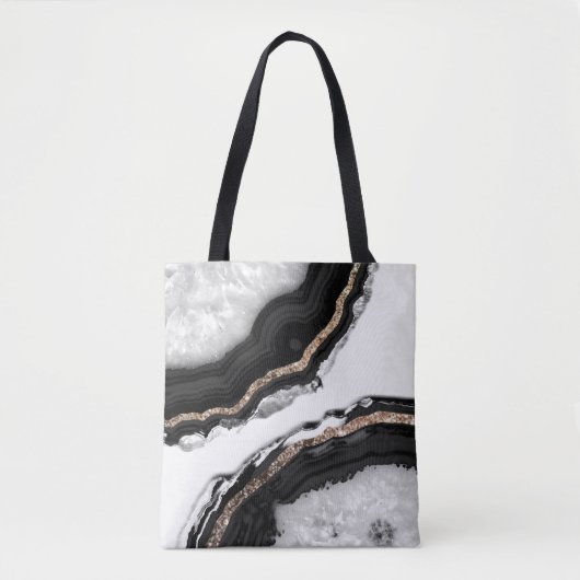 Agate Glitter Glam #2 #gem Tote Bag (Voorkant)
