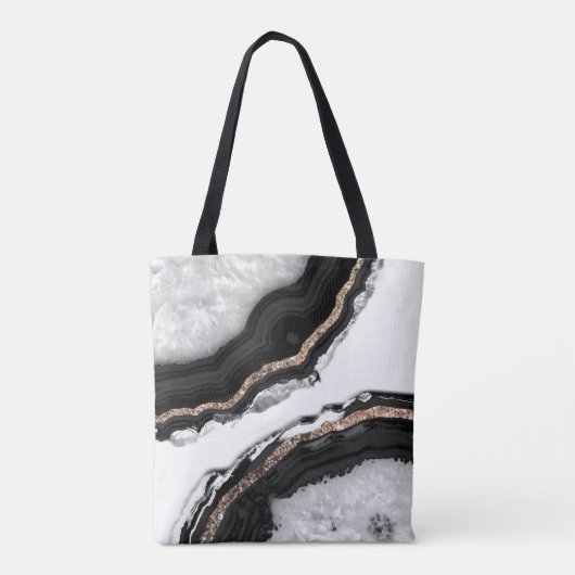 Agate Glitter Glam #2 #gem Tote Bag (Achterkant)