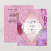 AGATE GLITTER RSVP Budget (Voorkant / Achterkant)