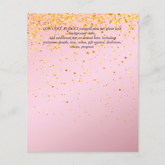 AGATE GLITTER RSVP Budget (Achterkant)