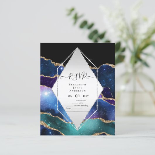AGATE GLITTER RSVP Budget (Staand voorkant)