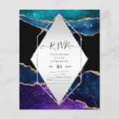 AGATE GLITTER RSVP Budget Flyer (Voorkant)