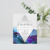 AGATE GLITTER Save The Dates Glamour BUDGET (Staand voorkant)