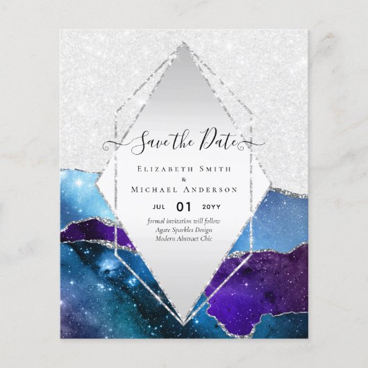 AGATE GLITTER Save The Dates Glamour BUDGET (Voorkant)