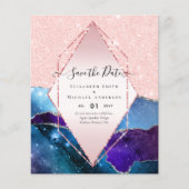 AGATE GLITTER Save The Dates Glamour BUDGET (Voorkant)