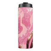Agate Glitter Thermische Tumbler 12oz Thermosbeker (Voorkant)