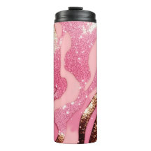 Agate Glitter Thermische Tumbler 12oz