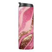 Agate Glitter Thermische Tumbler 12oz Thermosbeker (Geroteerd rechts)