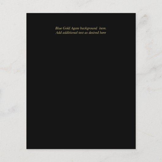 AGATE Gold BAR MITZVAH Flyer (Achterkant)