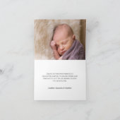 Agate Gold Glitter Script Doop Bedankkaart (Binnen)