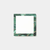 Agate Green Gold Glitter Geode Marble Gemstone Post-it® Notes (Voorkant)