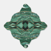 Agate Groen Goud Glitter Geode Marmer Aangepaste N Bedankdoosjes (Uitgevouwen)