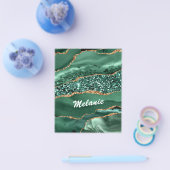 Agate Groen Goud Glitter Marmer Flyers Aangepaste (Enkel)