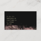 Agate inkt luxe elegant goud modern glas visitekaartje (Achterkant)