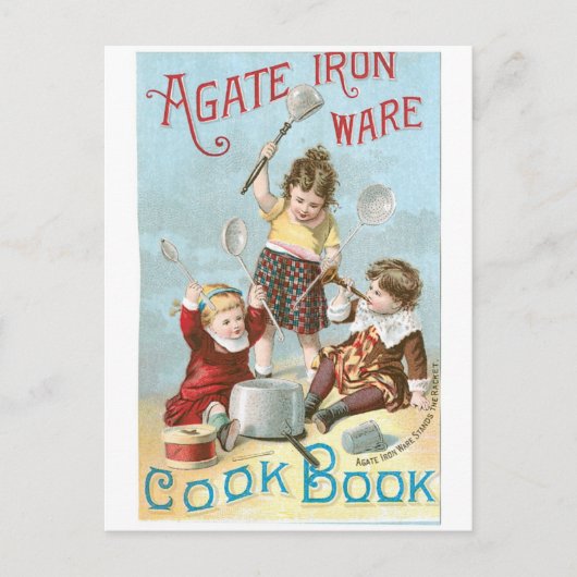 Agate Iron Ware Cookbook and Art Briefkaart (Voorkant)