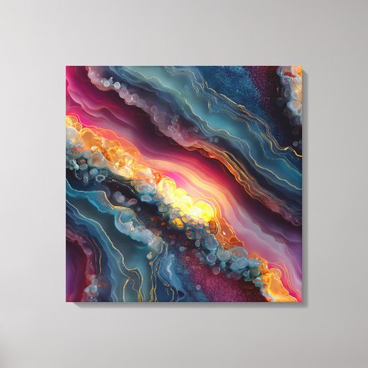 Agate Knikker Canvas Kunst (Voorkant)
