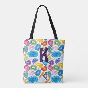 Agate, kwarts, tweezijdig & groot - op maat gemaak tote bag