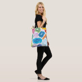 Agate, kwarts, tweezijdig & groot - op maat gemaak tote bag (Op model)