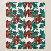 Agate Leaf Sherpa Blanket Deken (Voorkant)