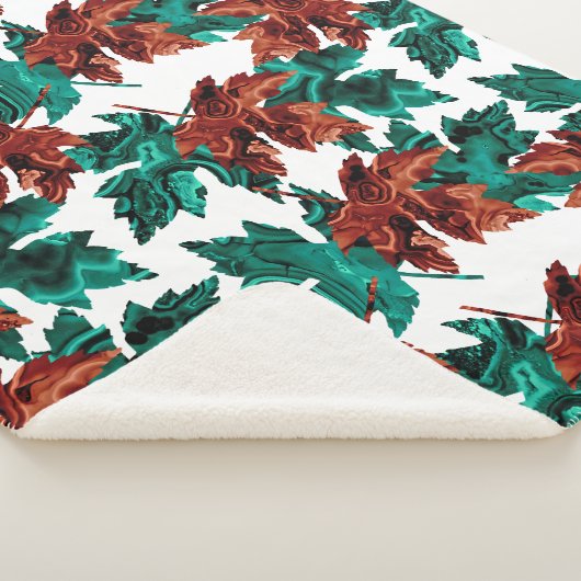 Agate Leaf Sherpa Blanket Deken (3/4)
