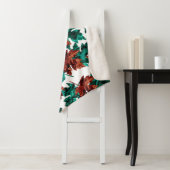 Agate Leaf Sherpa Blanket Spruce/Bruin Deken (In situ)