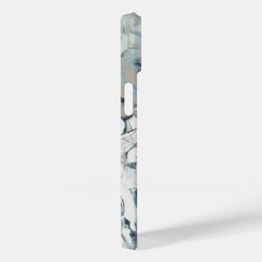 Agate Marble Geïnspireerd Luxury Texture Blue Case-Mate iPhone Case (Achterkant / Rechts)