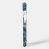 Agate Marble Geïnspireerd Luxury Texture Blue Case-Mate iPhone Case (Achterkant / Links)