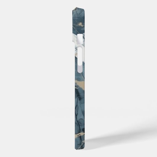 Agate Marble Geïnspireerd Luxury Texture Blue Case-Mate iPhone Case (Achterkant / Links)