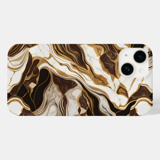 Agate Marble Geïnspireerde Luxury Textuur Case-Mate iPhone Case (Achterkant (horizontaal))