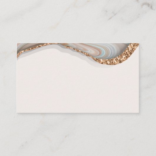 Agate Marble Stone Recipe Request Kaart Visitekaartje (Achterkant)