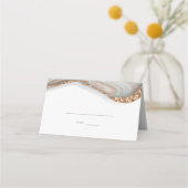 Agate Marble Stone Wedding Place Card Plaatskaartje (Voorkant)