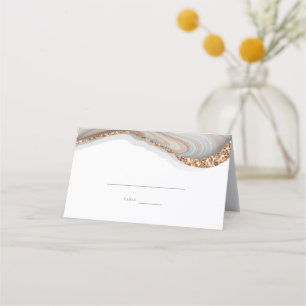 Agate Marble Stone Wedding Place Card Plaatskaartje