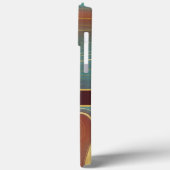 Agate Marble Strata - Burgundy Rust Dusty Aqua Case-Mate iPhone Case (Achterkant / Links)