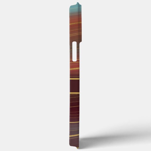 Agate Marble Strata - Burgundy Rust Dusty Aqua Case-Mate iPhone Case (Achterkant / Rechts)